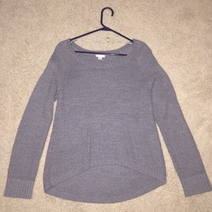 I am selling a grey sweater.
